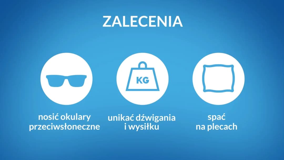 Jakie zalecenia po operacji zaćmy, aby uniknąć powikłań?